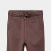 Pantalon jogging regular 2 poches marron fonc&eacute; gar&ccedil;on