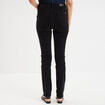 Jeans slim taille haute denim noir femme
