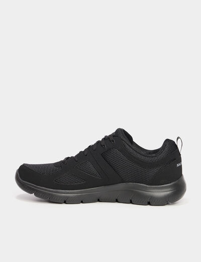 Baskets running à lacets noir homme