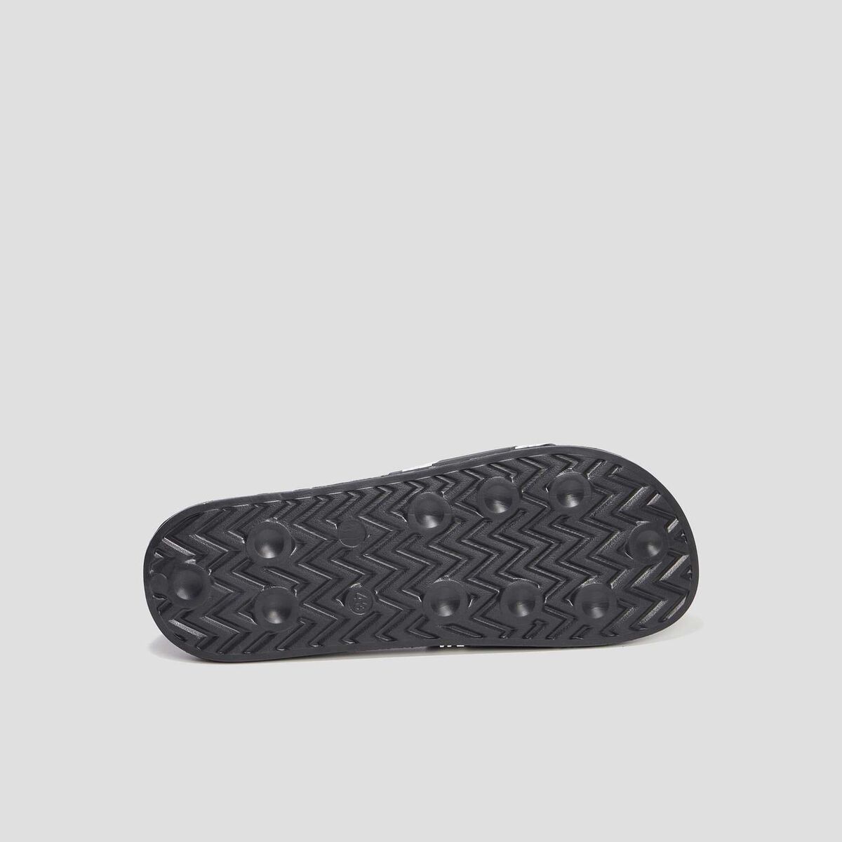 Mules plates noir homme