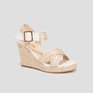 Sandales compensées Liberto blanc femme