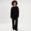 Sweat &agrave; capuche hoodie oversize noir femme