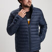 Doudoune droite l&eacute;g&egrave;re d&eacute;perlante bleu marine homme