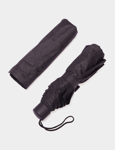 Parapluie compact pliable noir mixte