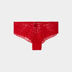 Shorty en dentelle rouge femme