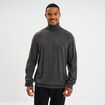 Pull col roul&eacute; manches longues gris fonc&eacute; homme