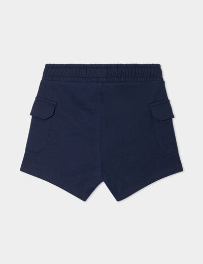 Short avec poches côtés bleu marine bébé garçon