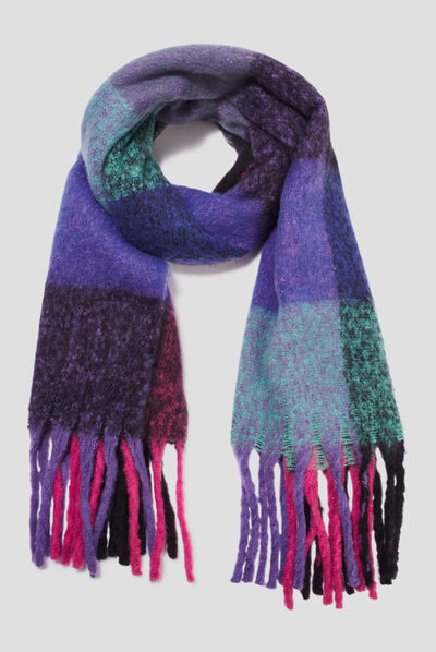 Écharpe multicolore femme