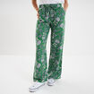 Pantalon lage taille élastiquée vert menthe femme