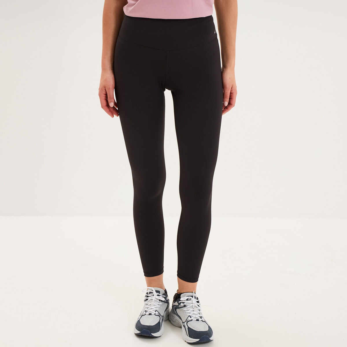 Legging de sport gainant taille haute noir femme