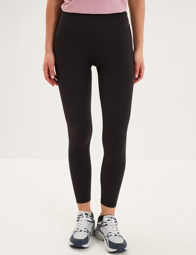 Legging de sport gainant taille haute noir femme