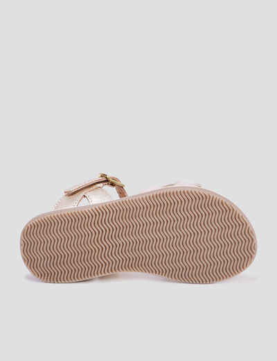 Sandales effet irisé en cuir Creeks multicolore fille