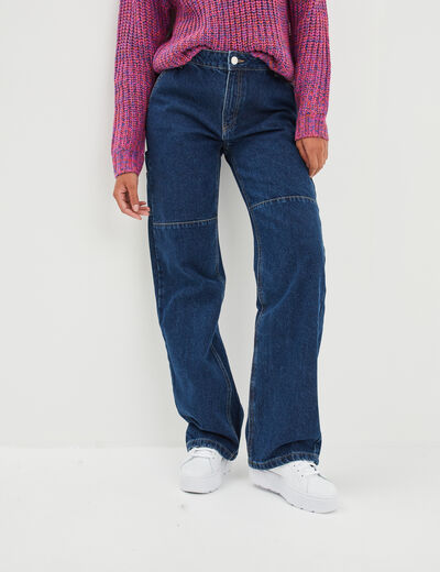 Jeans cargo Creeks denim stone femme