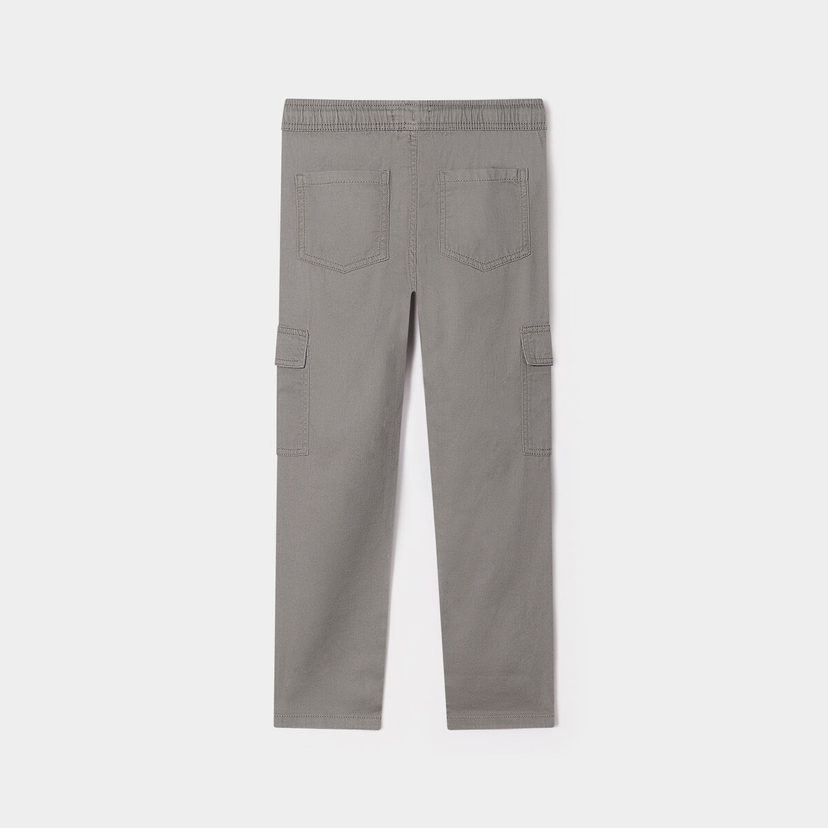 Pantalon cargo taille élastiquée vert kaki garçon