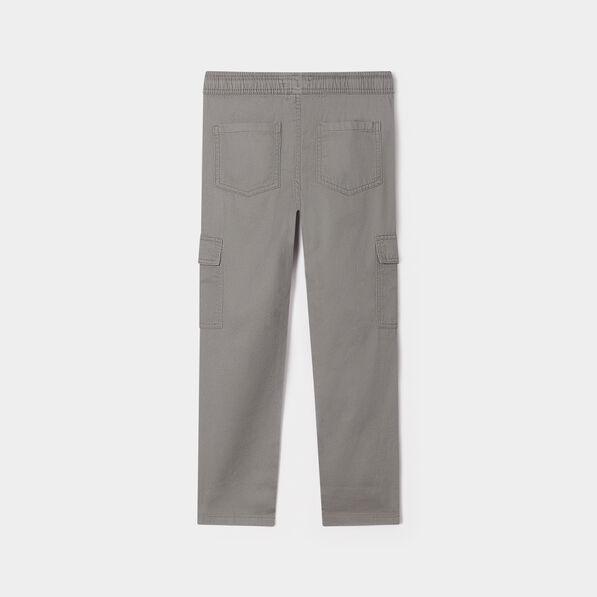 Pantalon cargo taille élastiquée vert kaki garçon