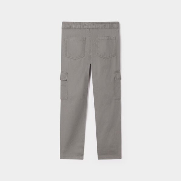 pantalon cargo taille elastiquee vert kaki garcon Pantalon cargo taille élastiquée vert kaki garçon