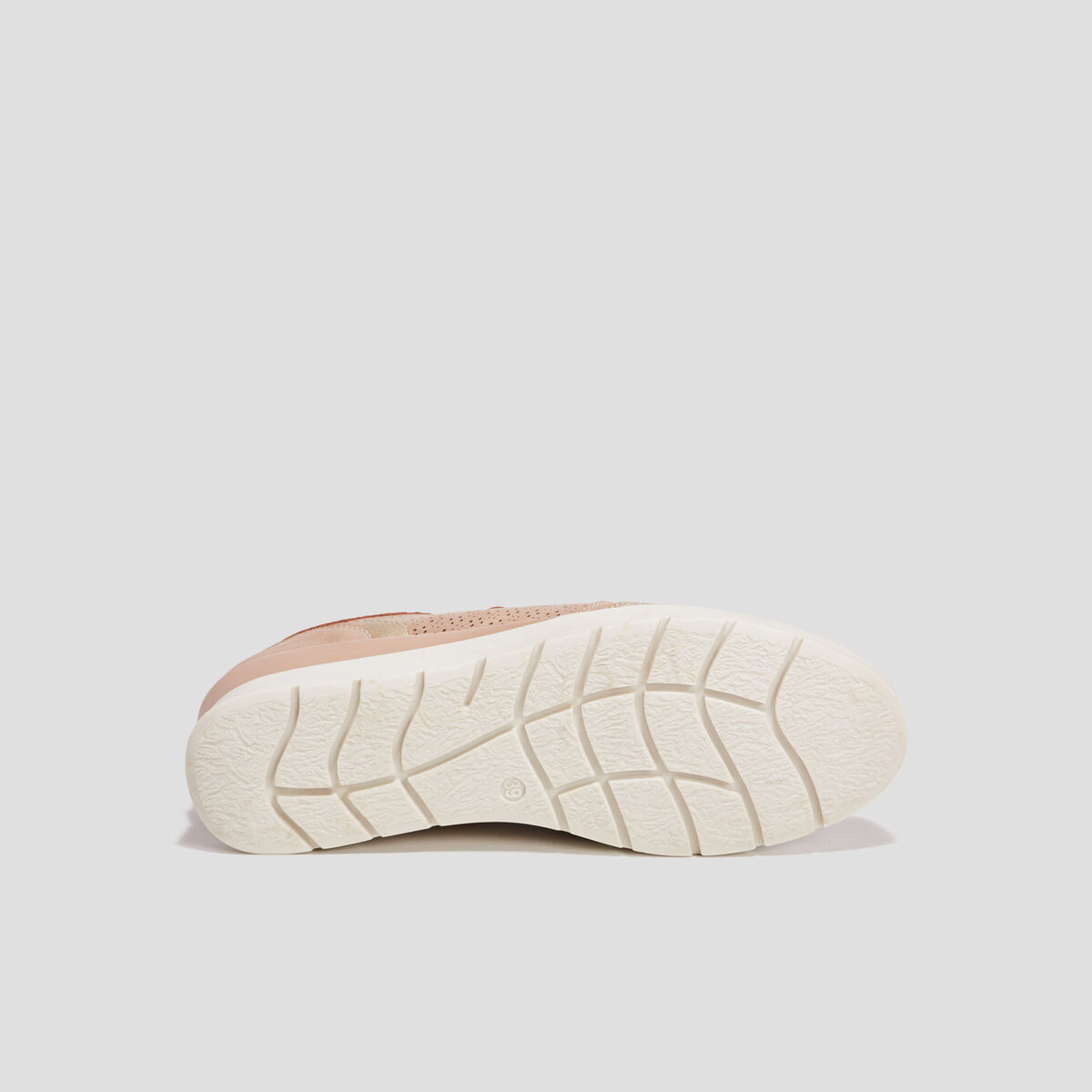 Tennis à lacets zippées rose femme