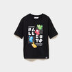 T-shirt manches courtes coton Fall Guys noir gar&ccedil;on