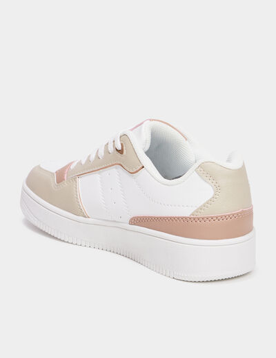 Tennis basses semelle épaisse Creeks sable femme
