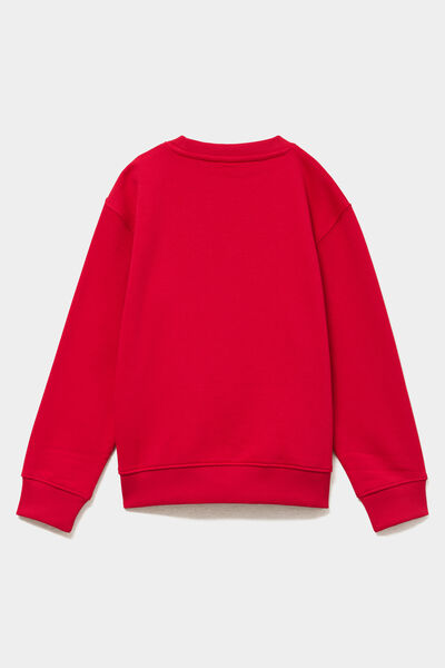 Sweat noeud &agrave; sequins Minnie rouge fille