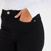 Jeans skinny taille haute denim noir femme