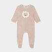 Dors-bien manches longues boutonn&eacute; beige b&eacute;b&eacute;