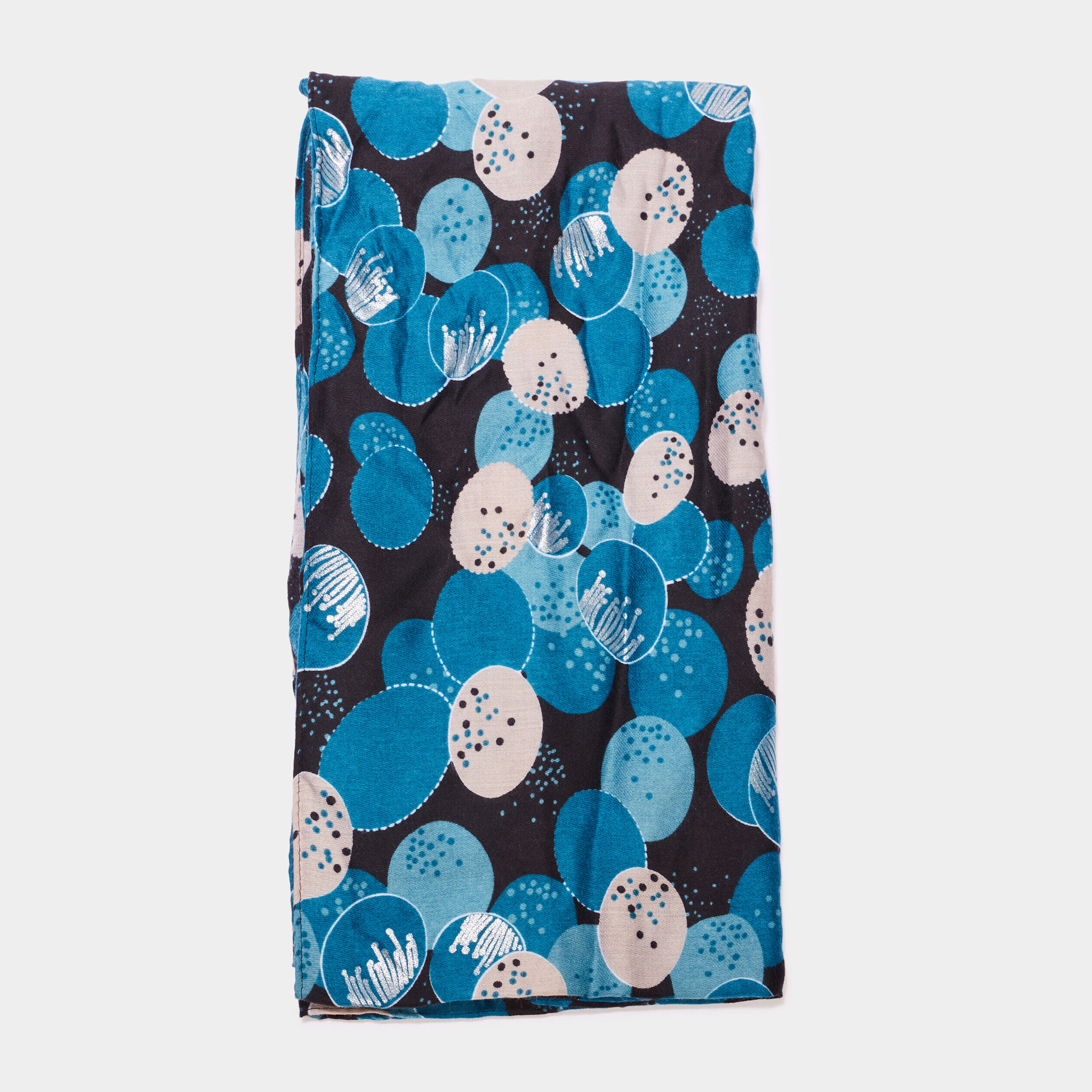 Foulard bleu canard femme LH