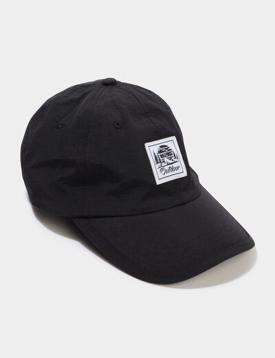 Casquette avec bride ajustable noir homme