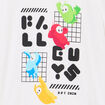 T-shirt manches courtes coton Fall Guys blanc gar&ccedil;on