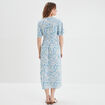 Robe longue droite Creeks blanc femme