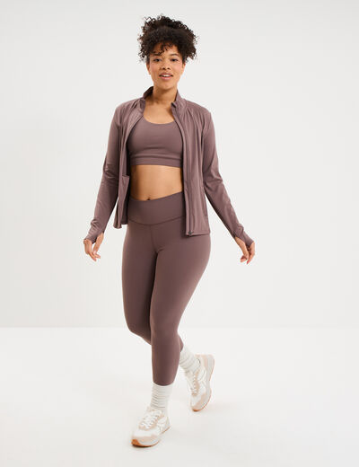 Brassi&egrave;re de sport dos nageur mauve femme