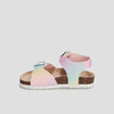 Sandales à paillettes multicolore fille