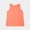 Débardeur ajusté sans manches coton rose corail femme grande taille