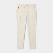 Pantalon cargo slim à coulisse ecru homme
