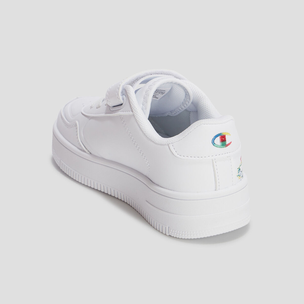 Tennis scratchs Champion Flower blanc fille