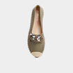 Espadrilles plateformes à boucle Liberto vert kaki femme