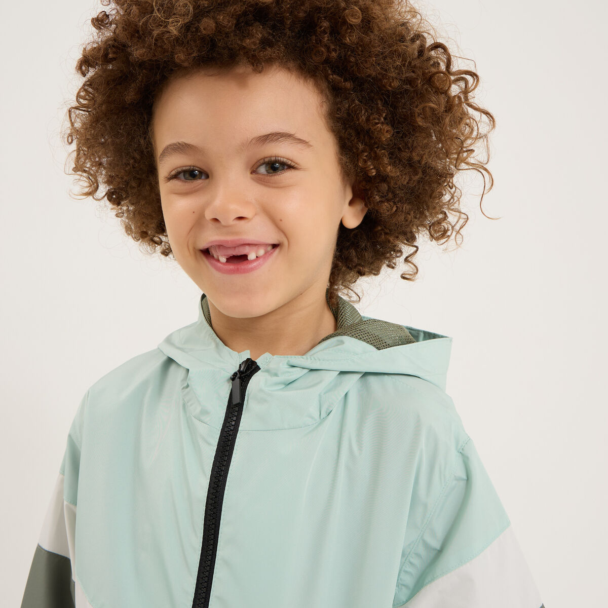 Veste à capuche zippée vert kaki garçon | La Halle