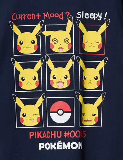 Ensemble pyjama coton Pokémon Pikachu bleu marine garçon