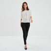 T-shirt manches courtes volantées Creeks blanc femme