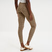 Legging taille haute beige femme