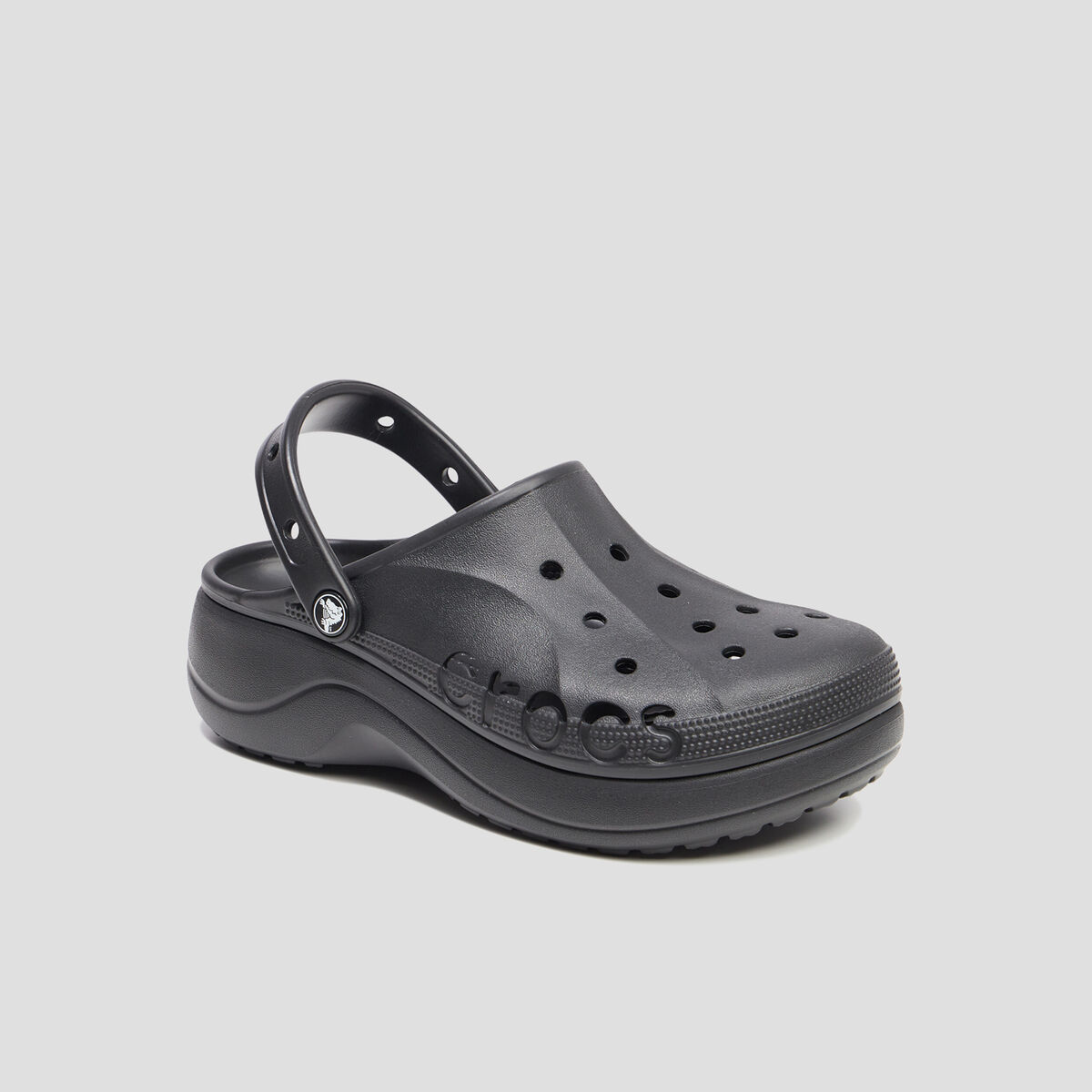 Sabots plateformes Crocs noir femme
