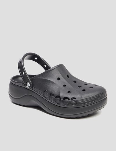 Sabots plateformes Crocs noir femme