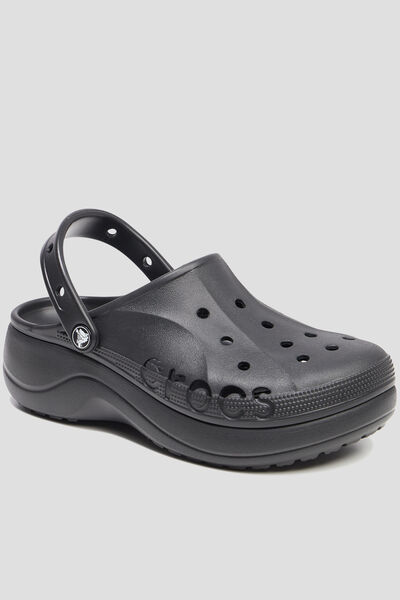 Sabots plateformes Crocs noir femme