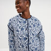 Veste manches longues matelass&eacute;e blanc femme