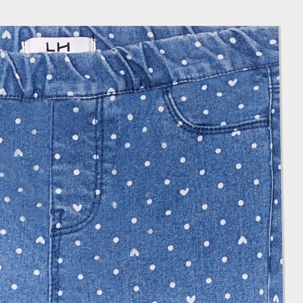 jegging elastique 2 poches denim stone fille Jegging élastiqué 2 poches denim stone fille