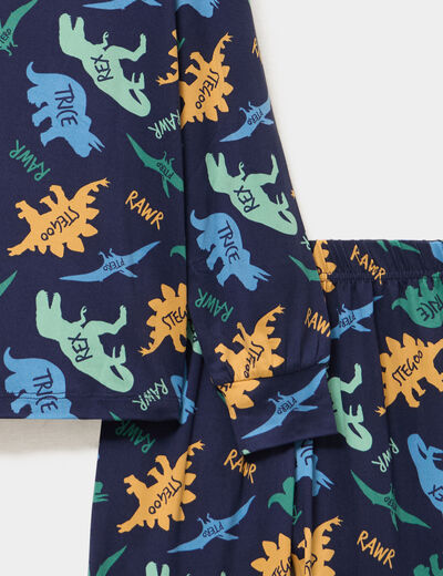 Ensemble pyjama 2 pi&egrave;ces pantalon bleu marine gar&ccedil;on