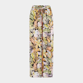 Pantalon wide leg fluide noir femme