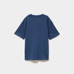 T-shirt oversize 1 poche manches courtes bleu fonc&eacute; gar&ccedil;on