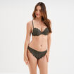 Soutien-gorge emboîtant paddé dentelle vert kaki femme