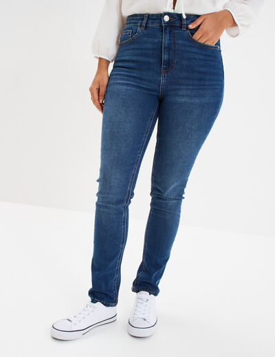 Jeans skinny taille haute denim stone femme